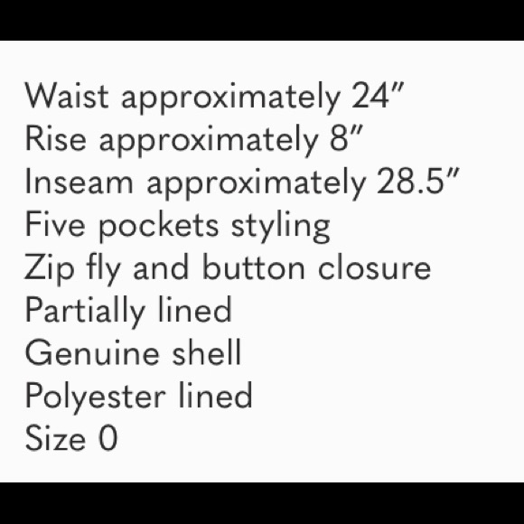 Gap Genuine Leather Bootcut Pants size 0, Black NWT - Picture 9 of 9